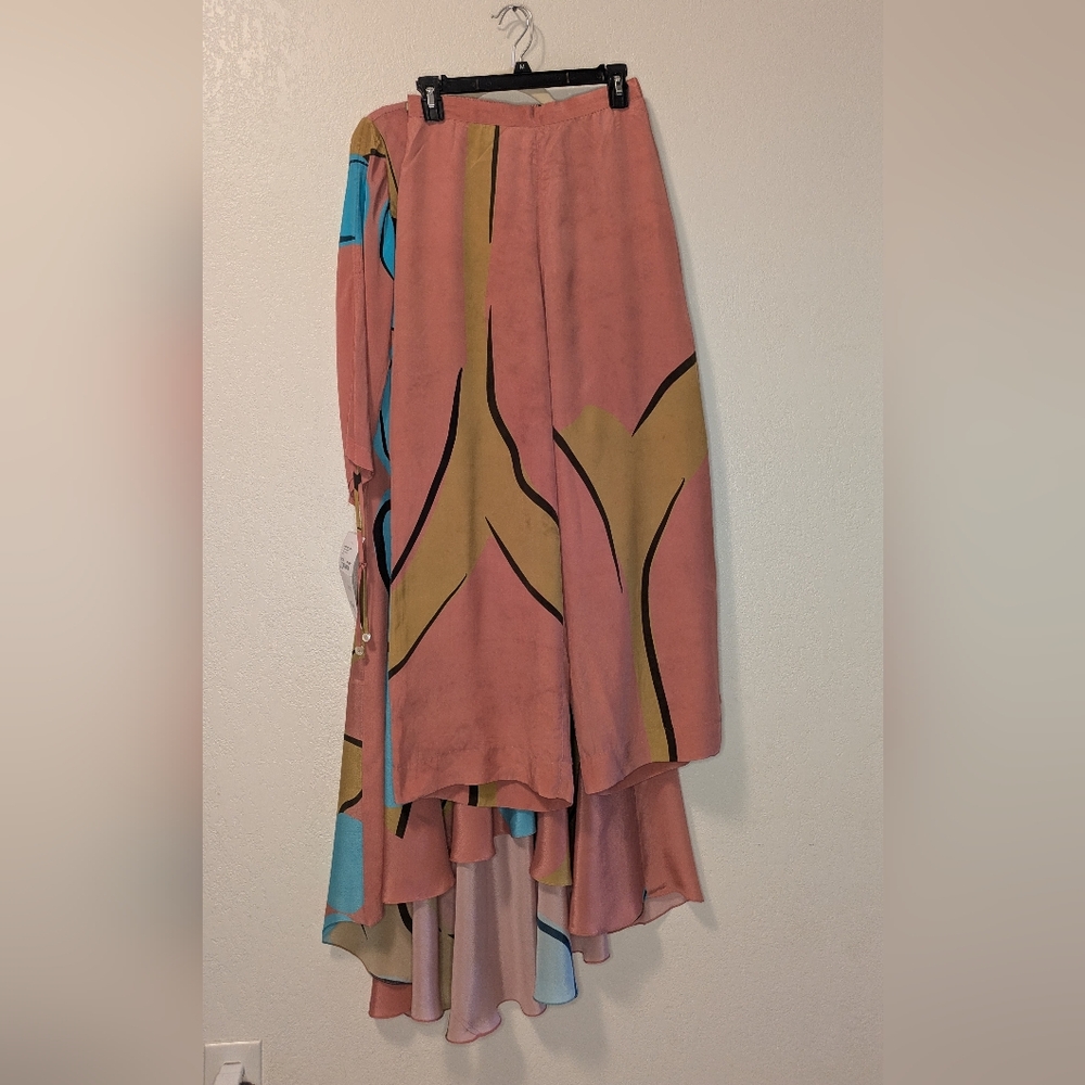 Nautanky Pink Abstract Print Tunic With Pants Set - Picture 8 of 16